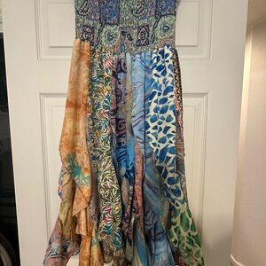 India Boutique Multicolor Patchwork tube top or dress